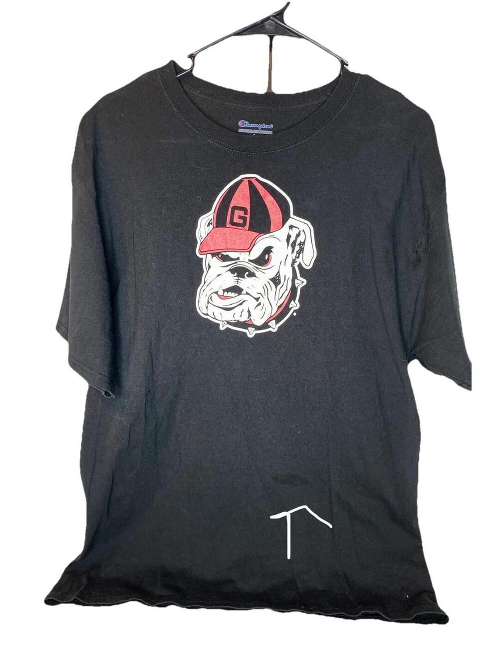 Vintage University of Georgia Bulldogs T Shirt L UGA Made in USA Logo Wear